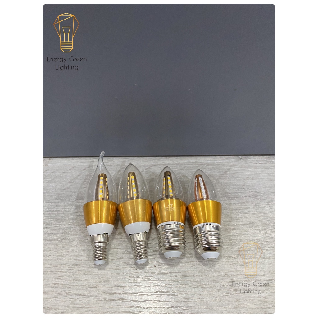 Bóng Đèn LED Energy Green Lighting Hình Quả Nhót 5W - Tiết Kiệm Điện -  Chuyên Lắp Đèn Chùm -Bảo Hành 12 Tháng
