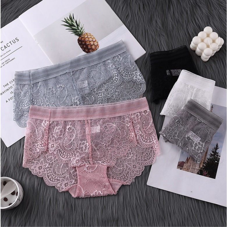 Quần lót nữ sexy ren dây kiểu trẻ trung, thoải mái, thoát mát  Anna Shop