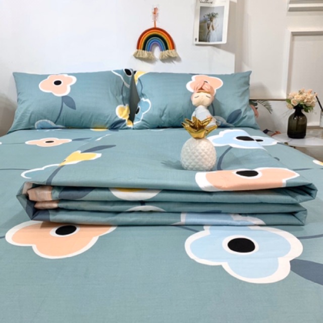 BỘ CHĂN (mềm chần ) GA GỐI COTTON 100% cotton leving _60s (drap-ra giường)    leving