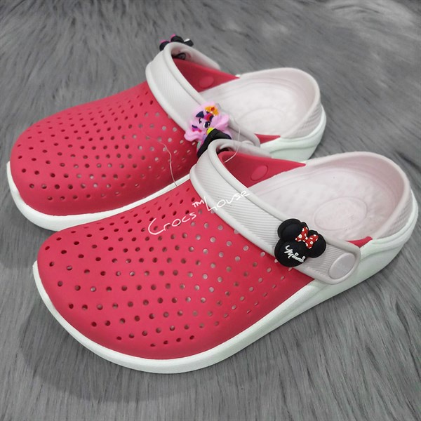 (Tặng jibbitz) Dép sục crocs literide trẻ em nhiều màu cao cấp, dép cross trẻ em bảng màu 2 - crocs house