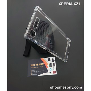 Sony Xperia XZ1 - Ốp TPU trong suốt chống sốc 4 góc cao cấp
