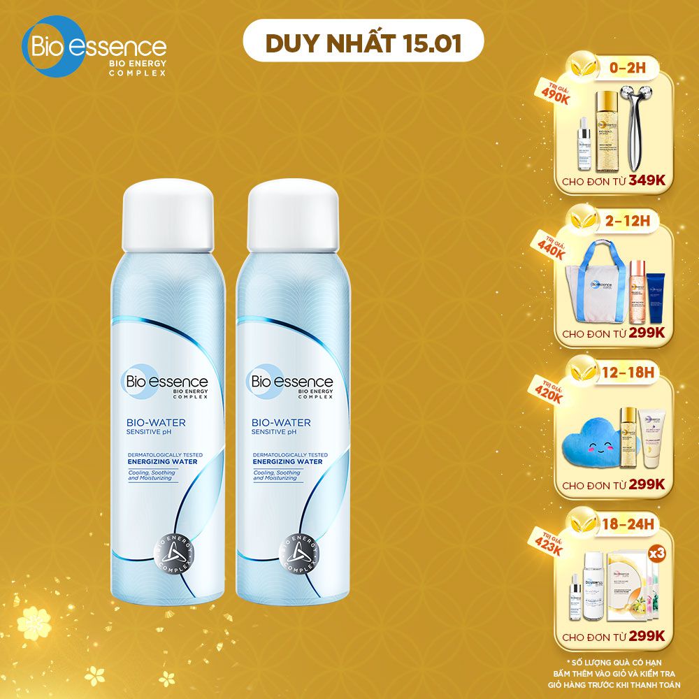 Combo 2 Nước xịt khoáng dưỡng da Bio-Water Energizing Water 100ml/chai