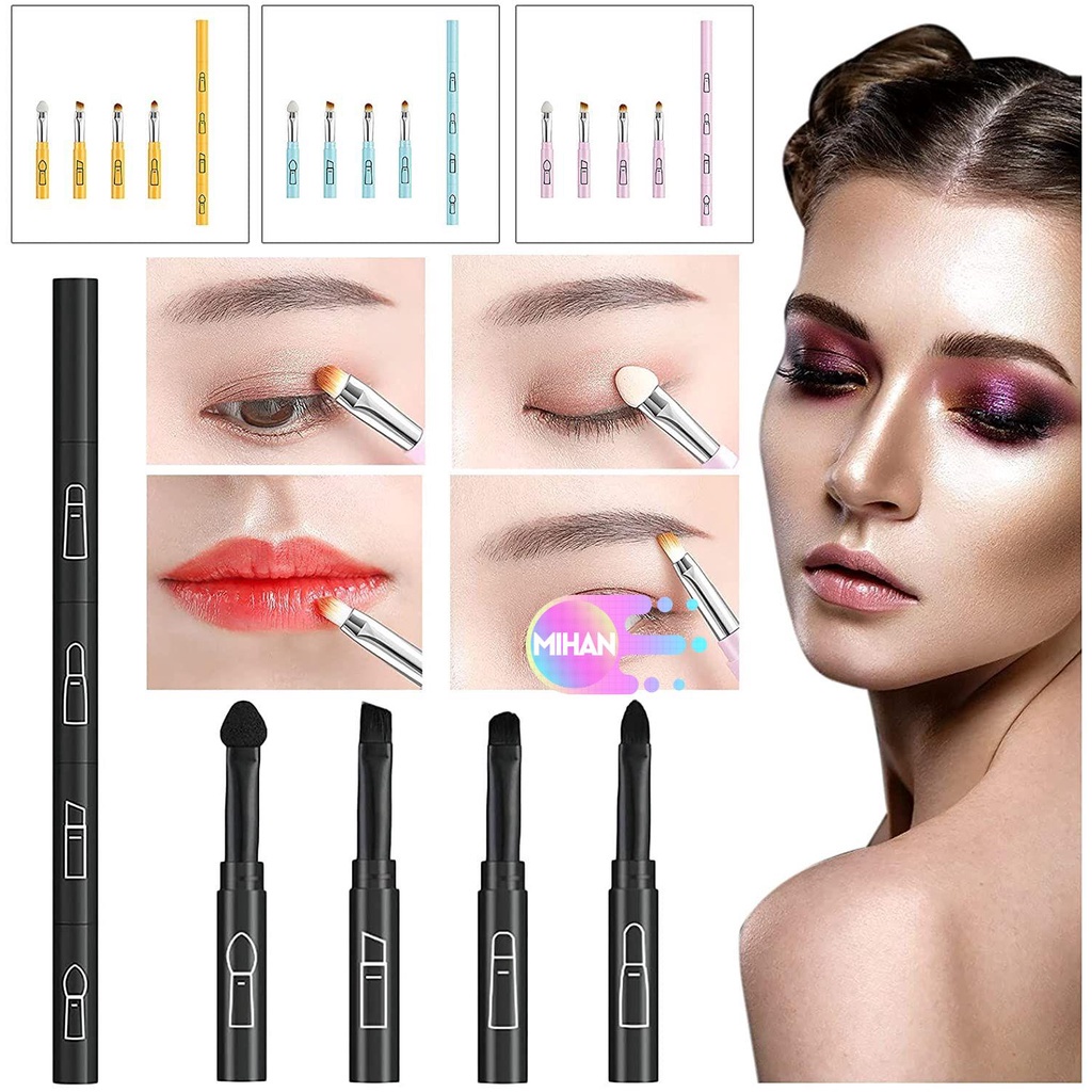 [Hàng mới về] Cọ trang điểm 4 trong 1 đa năng chất lượng cao tiện lợi