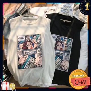 🔥HOT🔥Áo tanktop hình cô gái ulzzang ❤️FREESHIP❤️Áo tanktop nam nữ dáng rộng