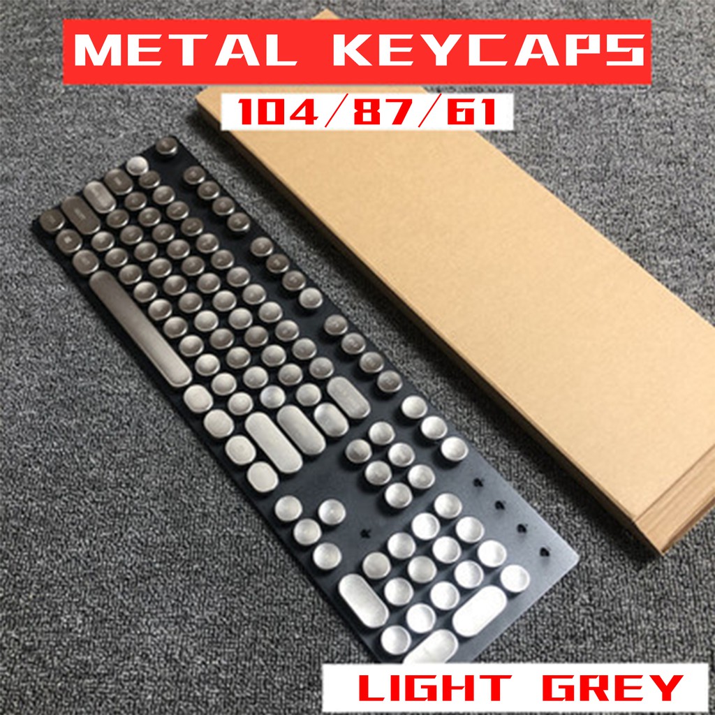 Keycap 87/104 Key Metal Personality Retro Round Steampunk Customized Mechanical Keyboard  Keycap
