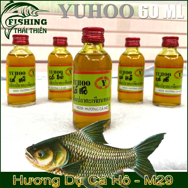 Tinh Mùi Câu Cá Hương Cá Hô Chuyên Dùng Câu, Dụ Siêu Nhạy Chai 60ml Xuất Xứ Thái Lan