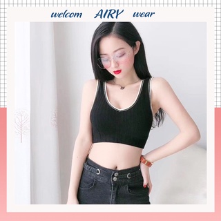 Áo bra tập gym thể thao airy wear , áo bra thun cao cấp 21a040