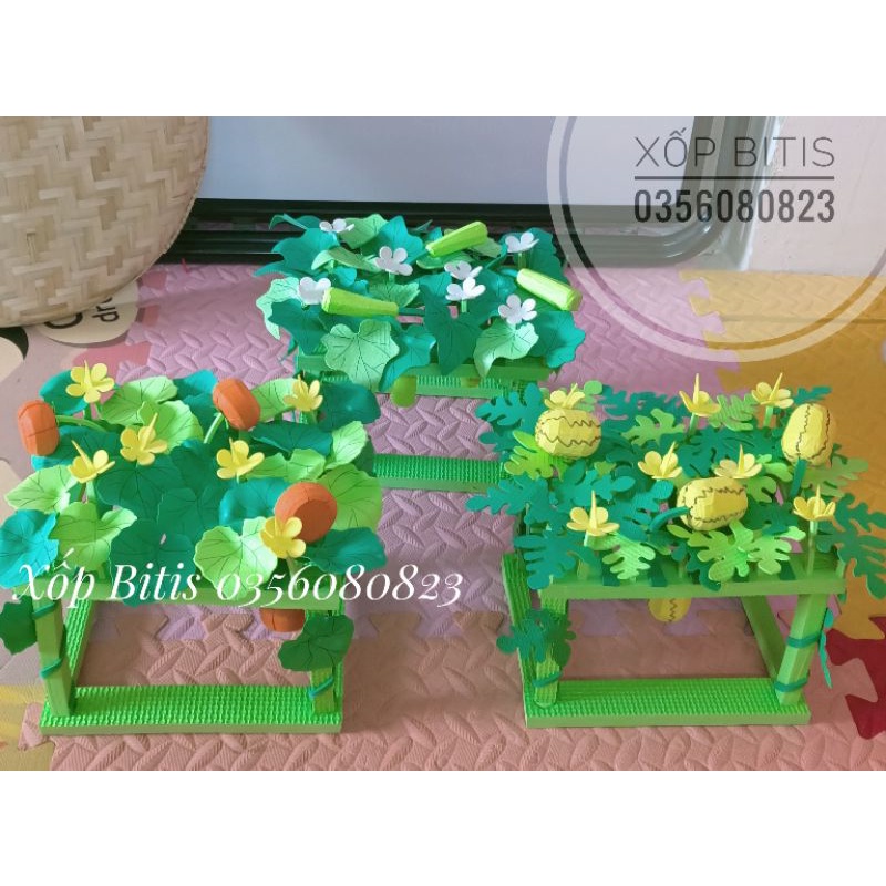 Giàn rau giàn quả đồ dùng dạy học mầm non
