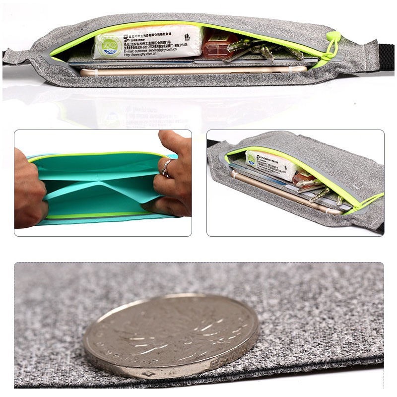 Trainbo Túi Đeo Hông Thể Thao Chống Thấm Nước Có Lỗ Tai Nghe Phản Quang Cho Nam Và Nữ Túi Thể Thao