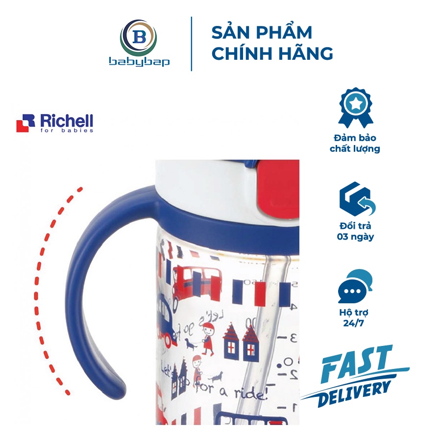 Bình Ống Hút AQ Richell 200ml/320ml Chịu Lực Tốt, Chống Rò 100%