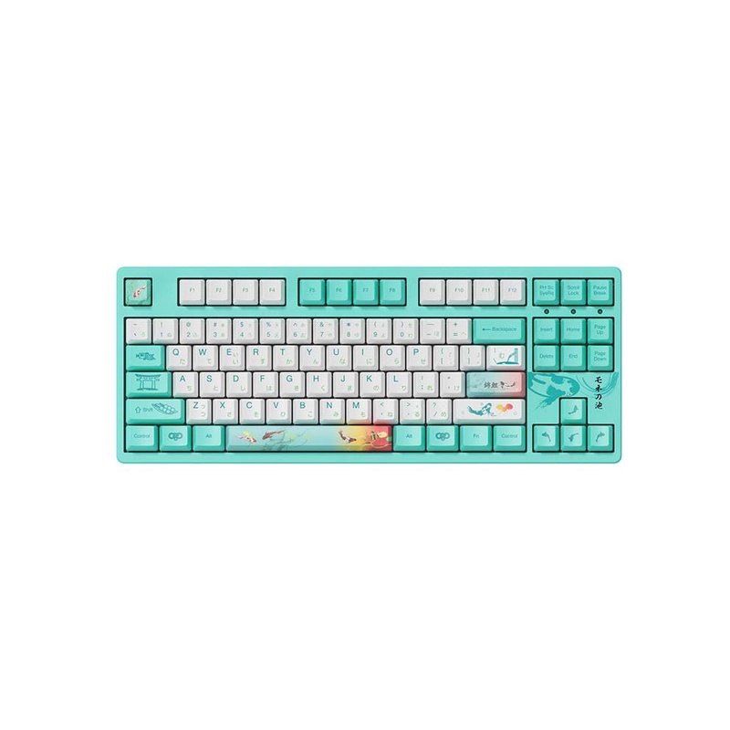 Bàn phím cơ akko 3087 v2 monet’s pond bluetooth máy tính laptop không dây mini giá rẻ gaming full size red blue switch