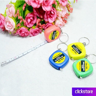Móc khóa Công cụ móc khóa Băng đo Mini phổ biến Móc khóa di động clickstore