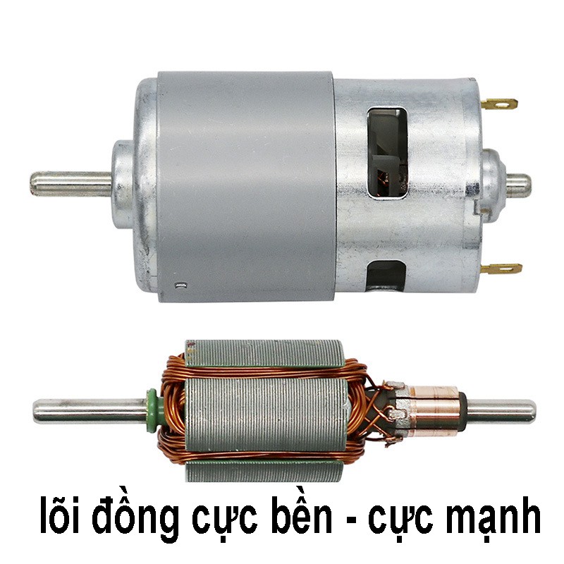 Motor 775 Trục 5mm 12V Siêu Khỏe, motor 775, chế máy khoan,máy cắt,quạt,máy bơm