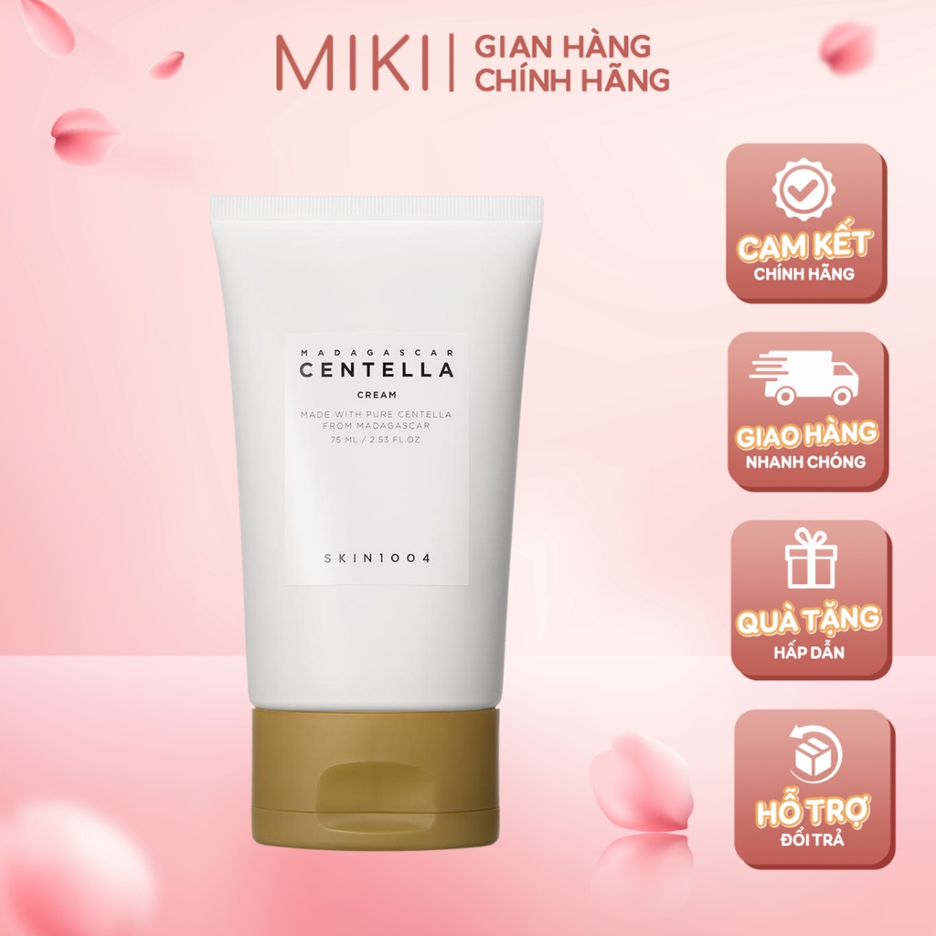 Kem Dưỡng Da Skin1004 Madagascar Centella Cream Chiết Xuất Rau Má Dưỡng Da Ngừa Mụn & Phục Hồi Da 75ml