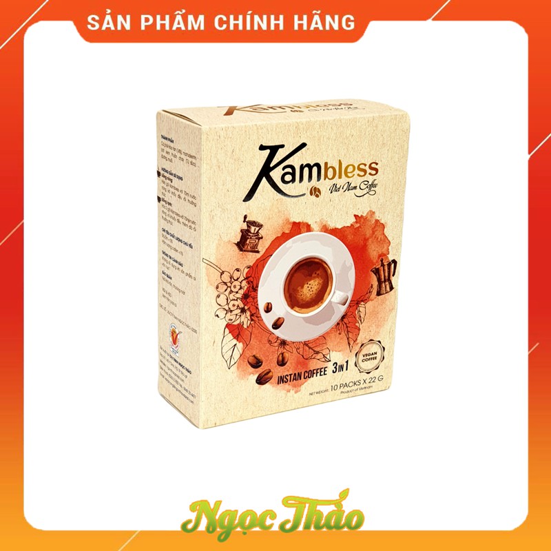 Hộp cafe hòa tan (Vegan) Kambless Ngọc Thảo | 10 túi | BigBuy360 - bigbuy360.vn