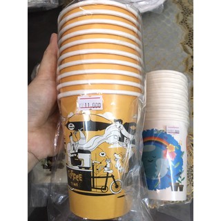 Ly giấy sử dụng 1 lần (10 cái / bịch)( Giao màu ngẫu nhiên )