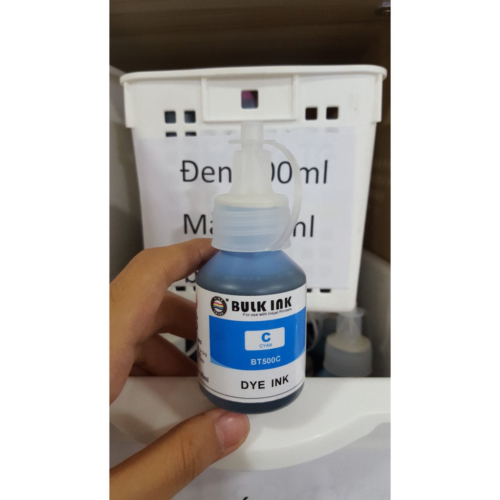 Mực in Phun Brother ( ĐEN 100ML-MÀU 50ML) - giá tính trên 1 chai