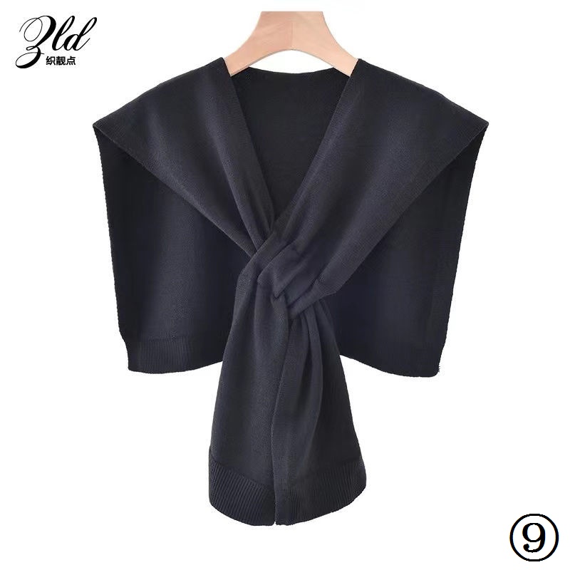 Cổ Áo Sơ Mi Len Giả Thắt Nút Cỡ Nhỏ Thời Trang Xuân Hè Cho Nữ