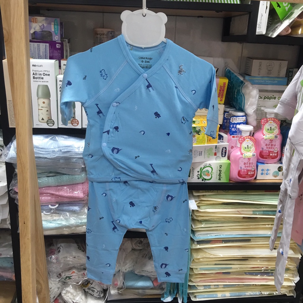 Bộ sơ sinh cúc chéo ualarogo