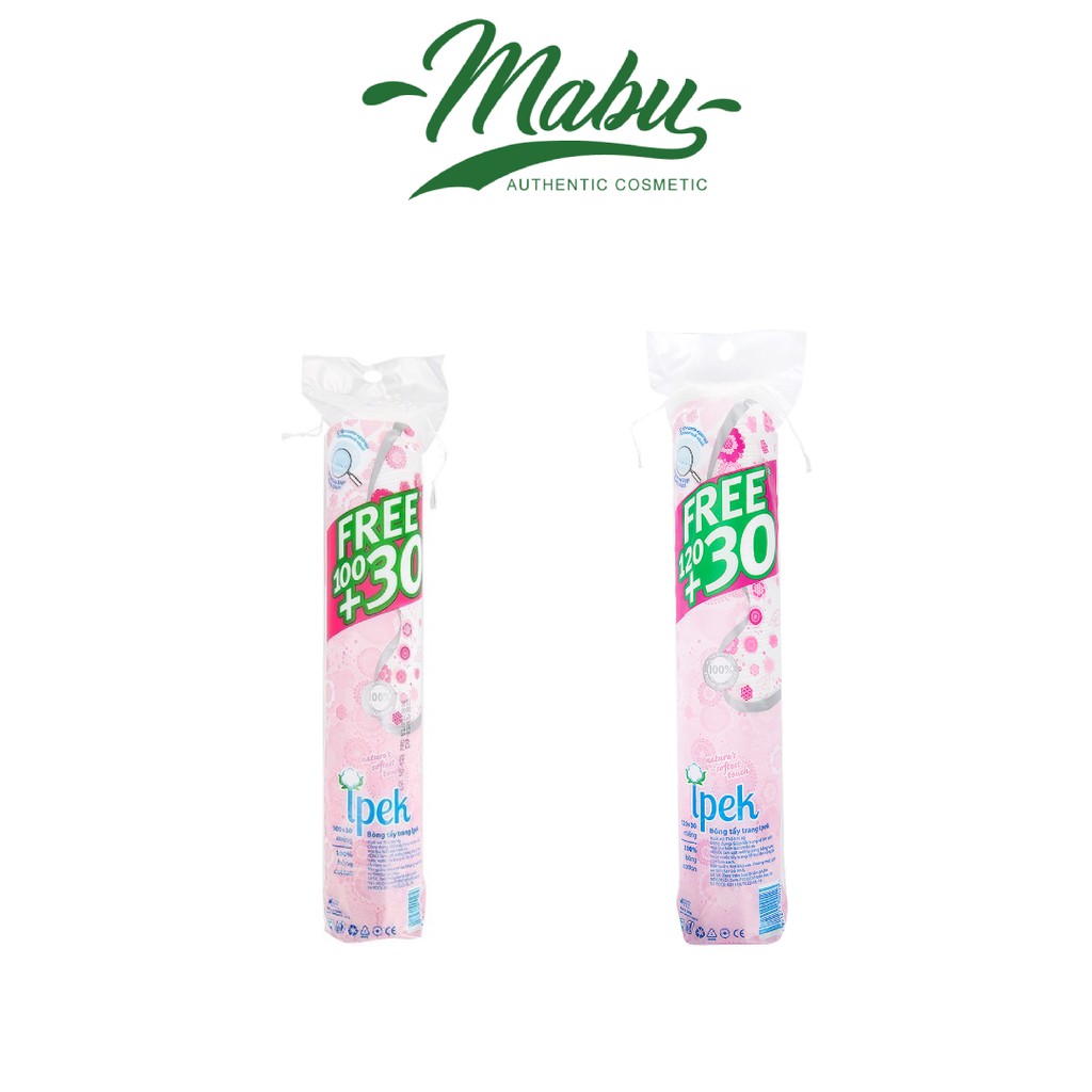 Combo 2 gói bông tẩy trang Ipek Miếng Cotton Pads (150 miếng)