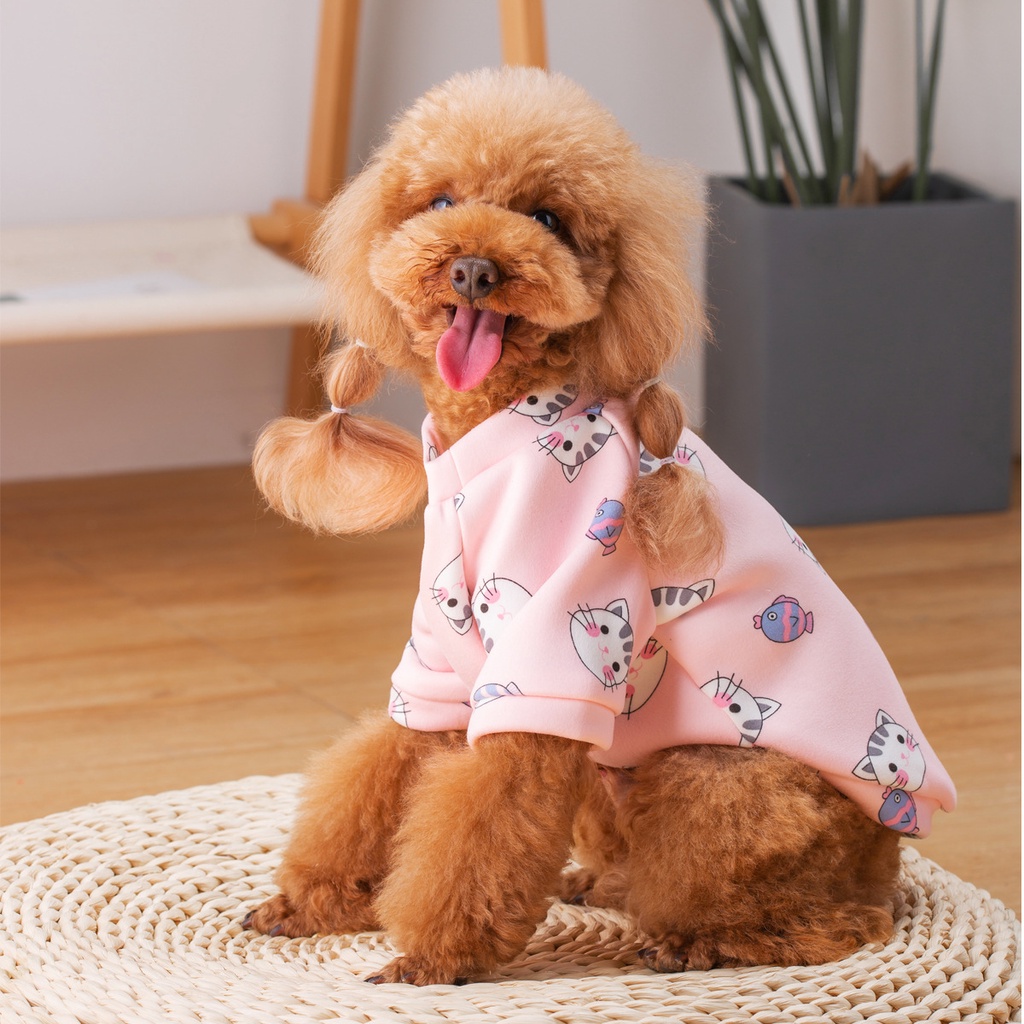 Áo len giữ ấm có lỡ lớn cho thú cưng