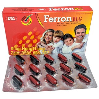 Ferron BLG Bổ sung vitamin và khoáng chất cho cơ thể,người bị kiệt sức mệt mỏi, cảm giác yếu sức, giảm tập trung trí lực