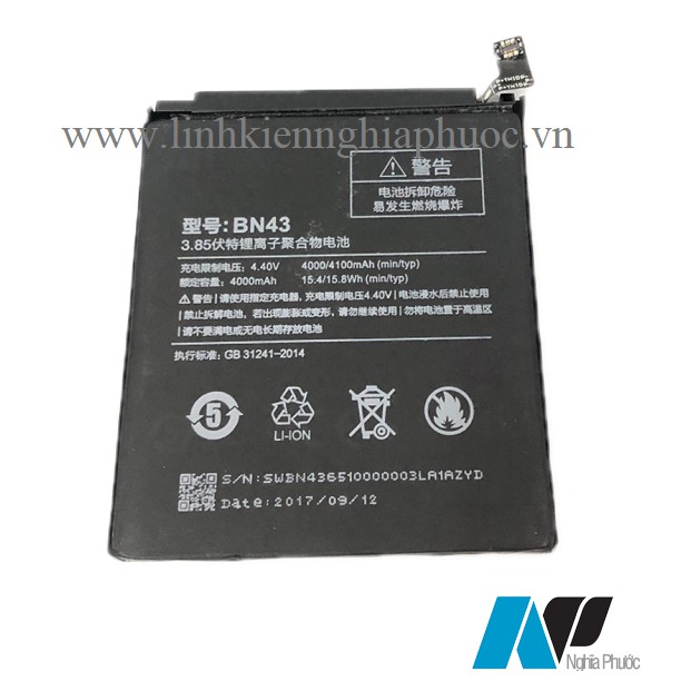 Pin Xiaomi BN43/ Redmi Note 4/ Note 4x