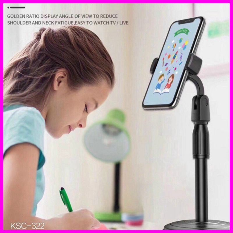 Giá đỡ điện thoại học trực tuyến, livestream xoay 360*