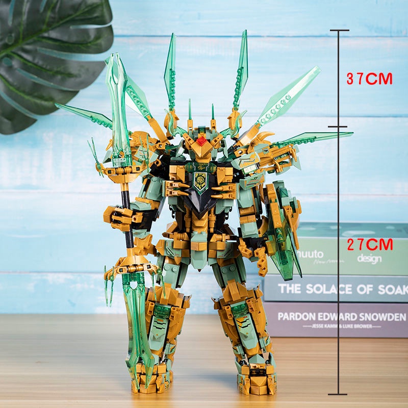 Lắp ráp mô hình ninjago 62815 2in1 người máy và rồng thân 2 đầu của ninja