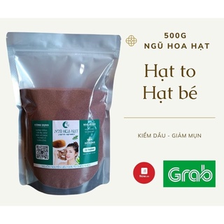 500g mặt nạ ngũ hoa hạt (hạt ngũ hoa, hạt đình lịch, hạt bình lịch) giúp da trắng sáng