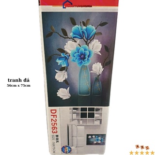 Tranh đính đá bình hoa nghệ thuật DF2563 (56cm x 75cm)