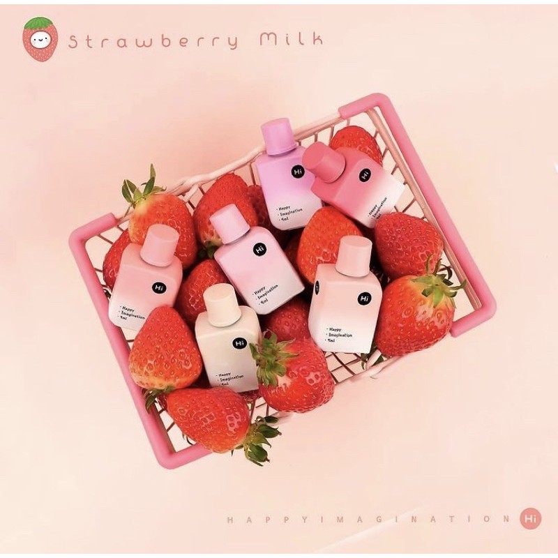 ♻️Freeship - Chính hãng♻️Bộ sản phẩm sơn thạch cao cấp Hàn Quốc Hi gel collection strawberry milk ( 6 chai)