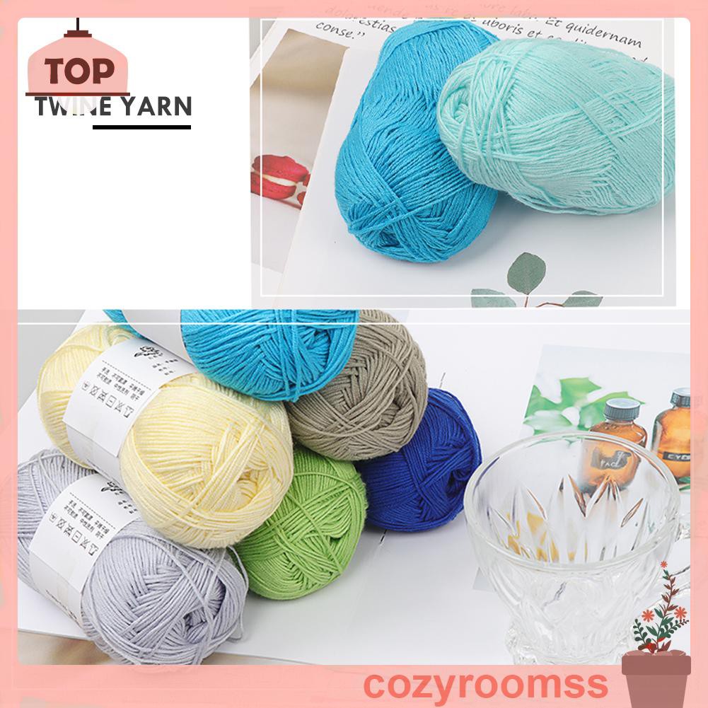 1 Cuộn 6 Cuộn Len Sợi Tre Cotton Đan Quần Áo Em Bé