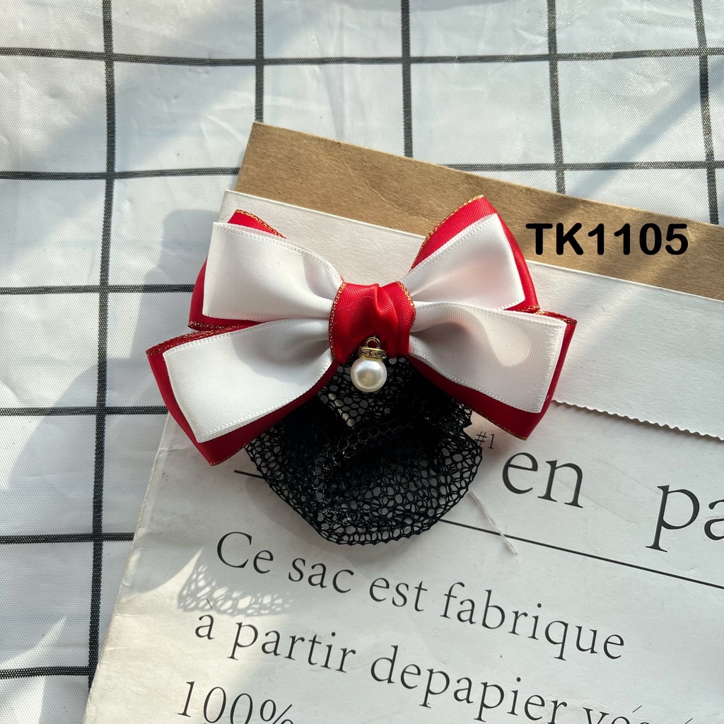 KẸP NƠ BÚI LƯỚI SATIN - HÀNG THIẾT KẾ  SALE SẬP SÀN