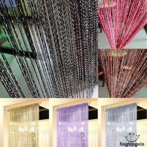 ♛✐✽Beautiful String Door Curtain Beads Room Divider Window Panel Tassel Crystal Home Decor