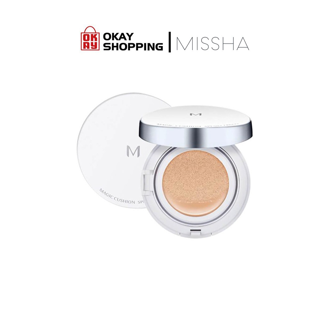 Phấn nước che khuyết điểm kiềm dầu Missha M Magic Cushion SPF 50+ PA+++ 15g