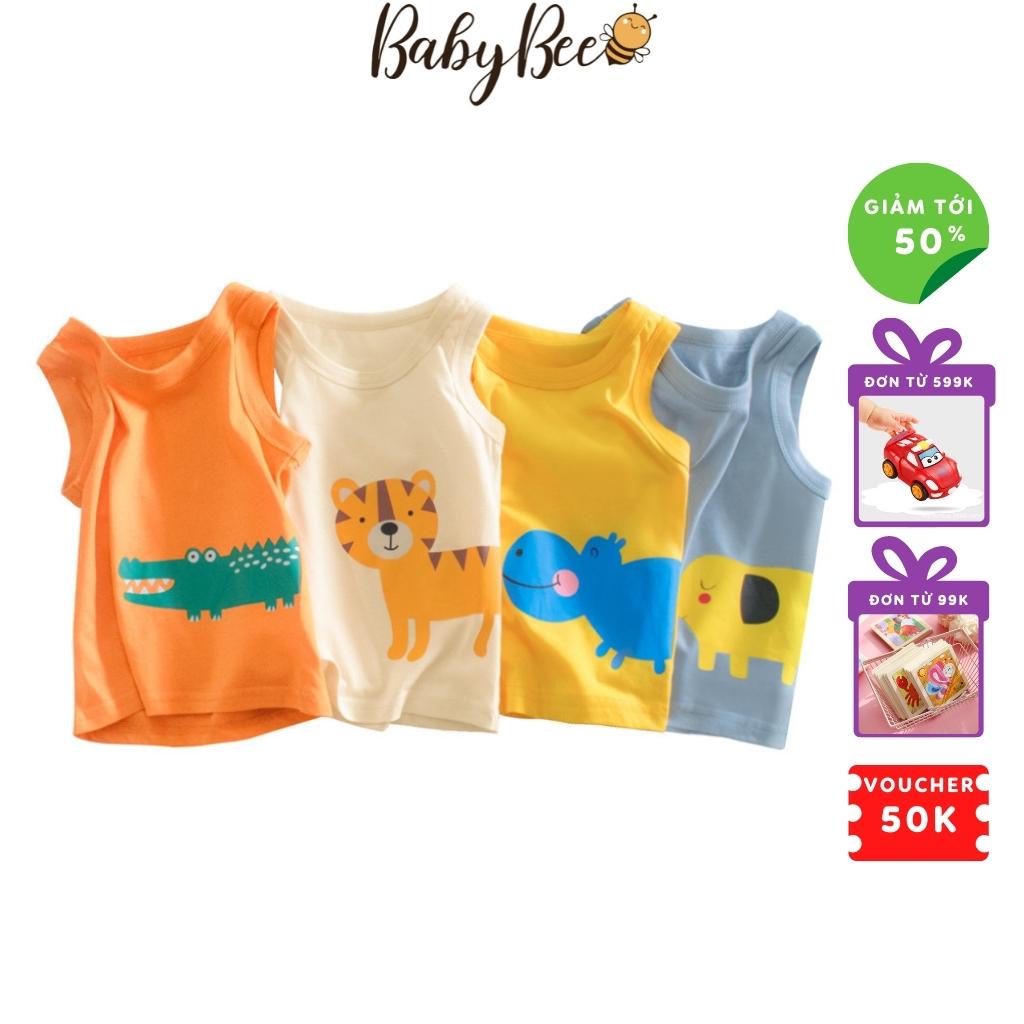 Áo ba lỗ bé trai BabyBee quần áo bé trai size đại 10-26kg áo sát nách bé trai BL02