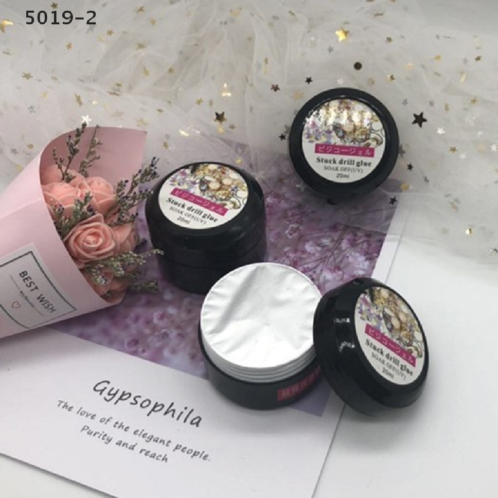 [GAV] 1Bottle Super Sticky 8ml UV Gel Nail Polish Glue Crystal Adhesives Transparent  {VN}