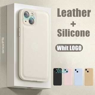 Ốp điện thoại silicon phối da mềm chống sốc thích hợp cho iPhone 11 Pro MAX 12 13 Pro MAX 7+ 8 Plus