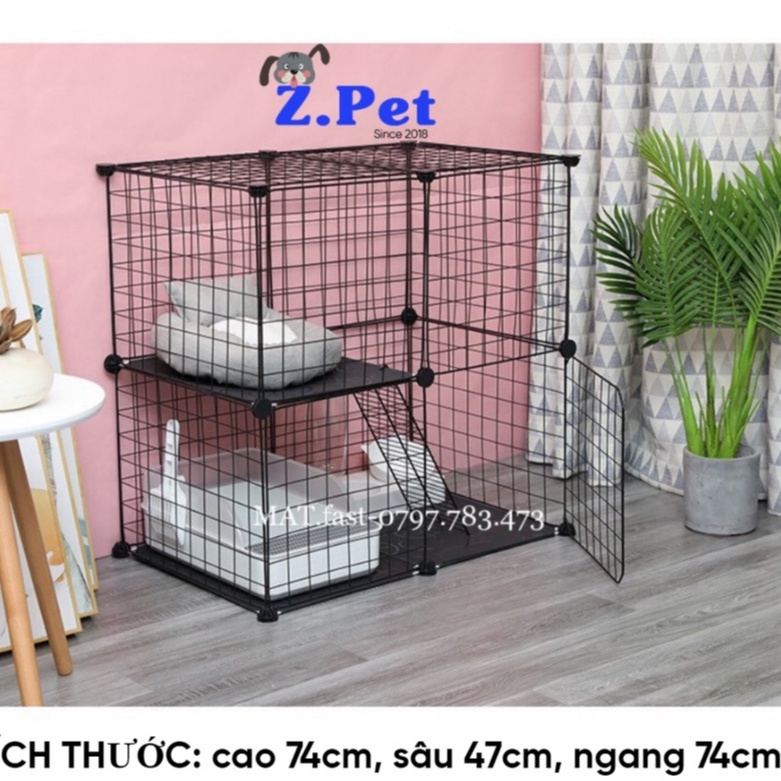 Combo Lưới Ghép Chuồng Quây Thú Cưng Chó Mèo ( tặng chốt )