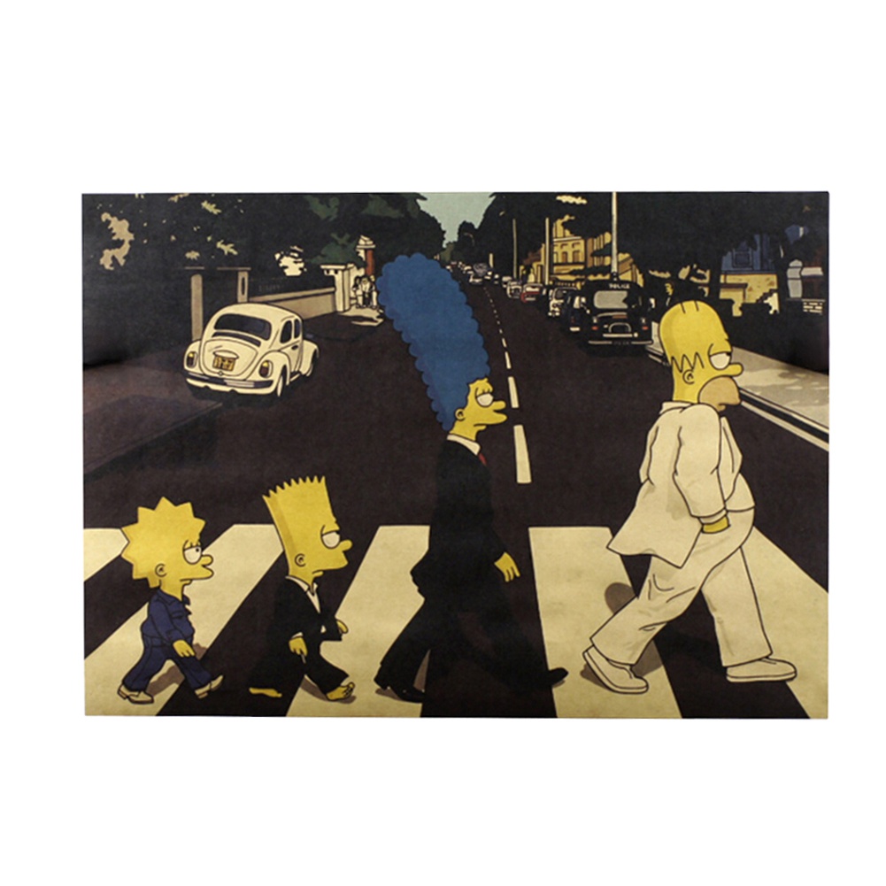 Áp Phích Trang Trí Nội Thất Hình The Simpsons 51x35.5cm Độc Đáo Ngộ Nghĩnh