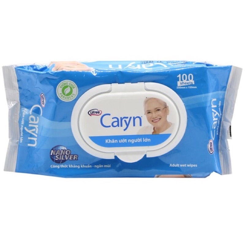 Khăn Giấy Ướt Caryn Nhẹ Dịu 100 Tờ