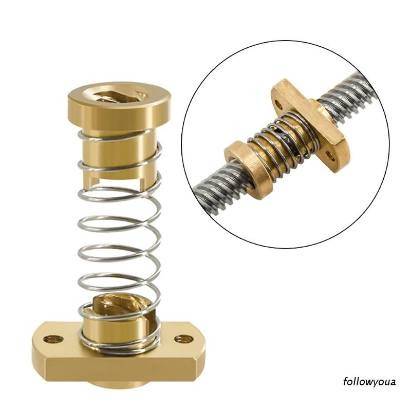 Máy in 3D Trục Z Trục Động cơ Hình thang Đai ốc T8 Đai ốc POM Đai ốc 8mm Pitch 2mm For Creality CR10 CR-10S Ender-3 Lead