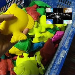 Cá nhựa câu cá♦ Sỉ 2.5kg cá đã vít♦Hàng việt nam loại đẹp ♦Đa dạng các loài bé tha hồ chơi khám phá trò chơi câu cá