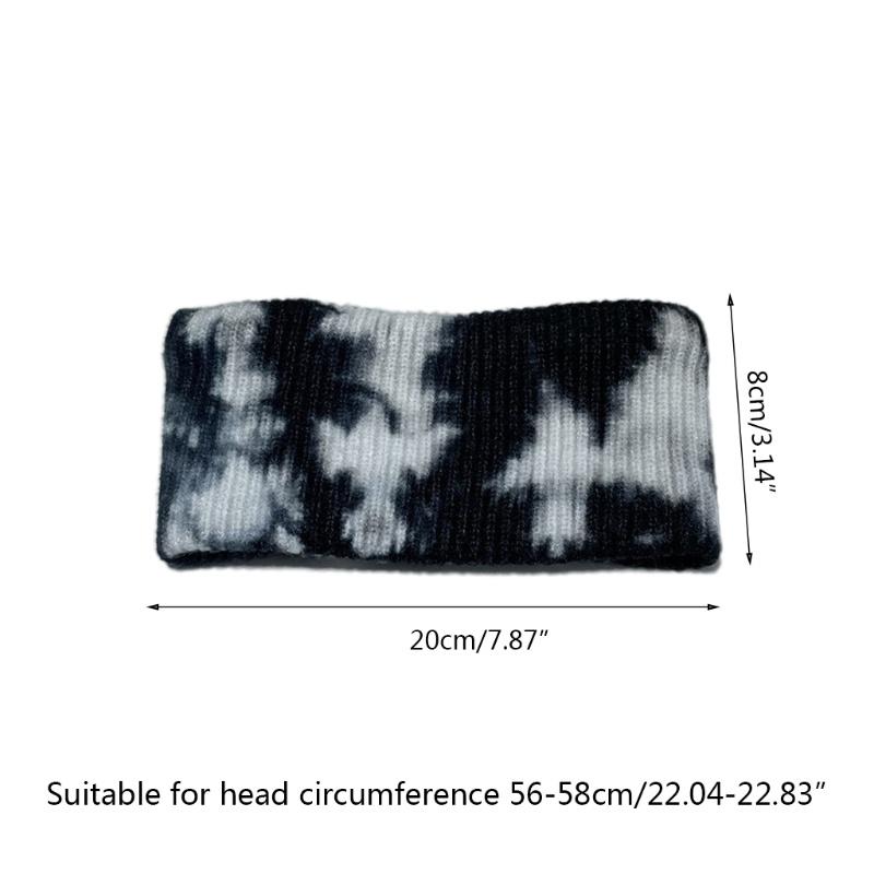 Băng Đô Đan Len Giữ Ấm Bản Rộng Thời Trang Cho Nữ