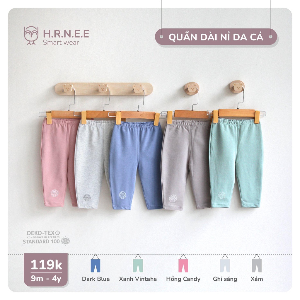 Quần dài Hrnee nỉ cho bé trai bé gái