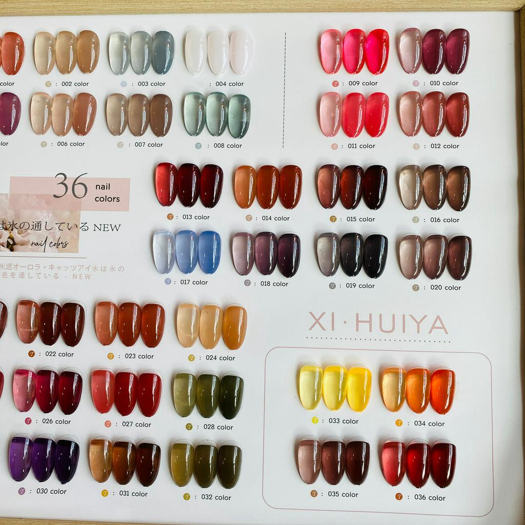Set Sơn Thạch XI HUIYA 36 màu Tặng Bảng Màu 1723