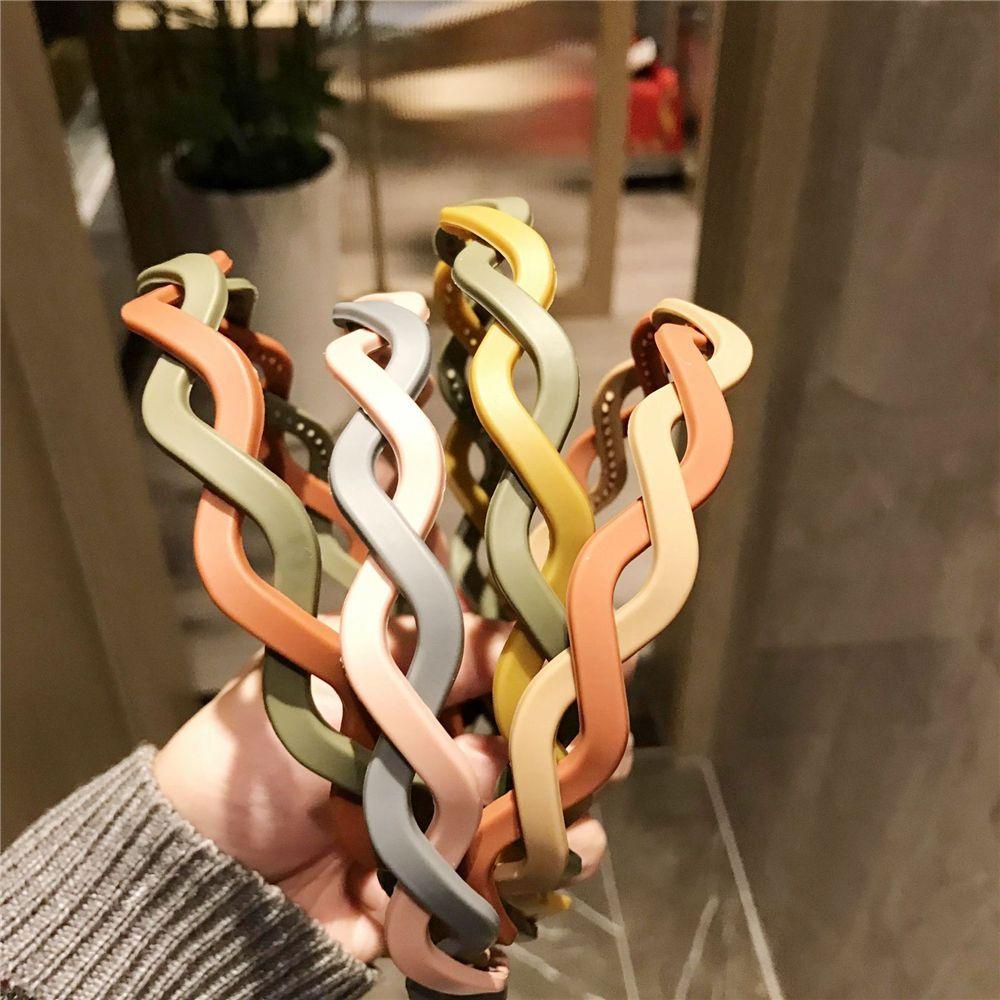 ZAIJIE24 Băng Đô Cài Tóc Phong Cách Vintage Đơn Giản Cho Nữ Mờ / Matte