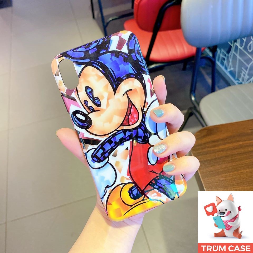 Ốp lưng iphone ⚡ mickey hoạt hình dẻo bóng đẹp ⚡ full viền  6,6s/6,6s,plus/7,8/7,8,plus/X,Xs/XSMAX/11/11,pro/11,pro,max