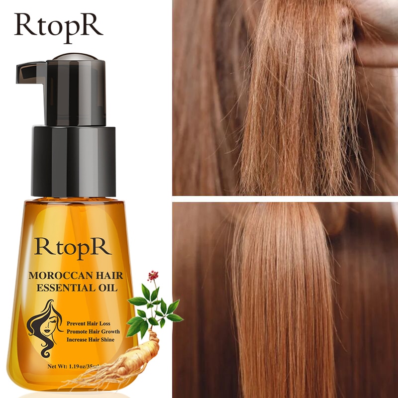 Tinh dầu chăm sóc tóc RtopR thành phần hạt dầu Ma rốc giảm rụng thúc đẩy mọc tóc 35ml